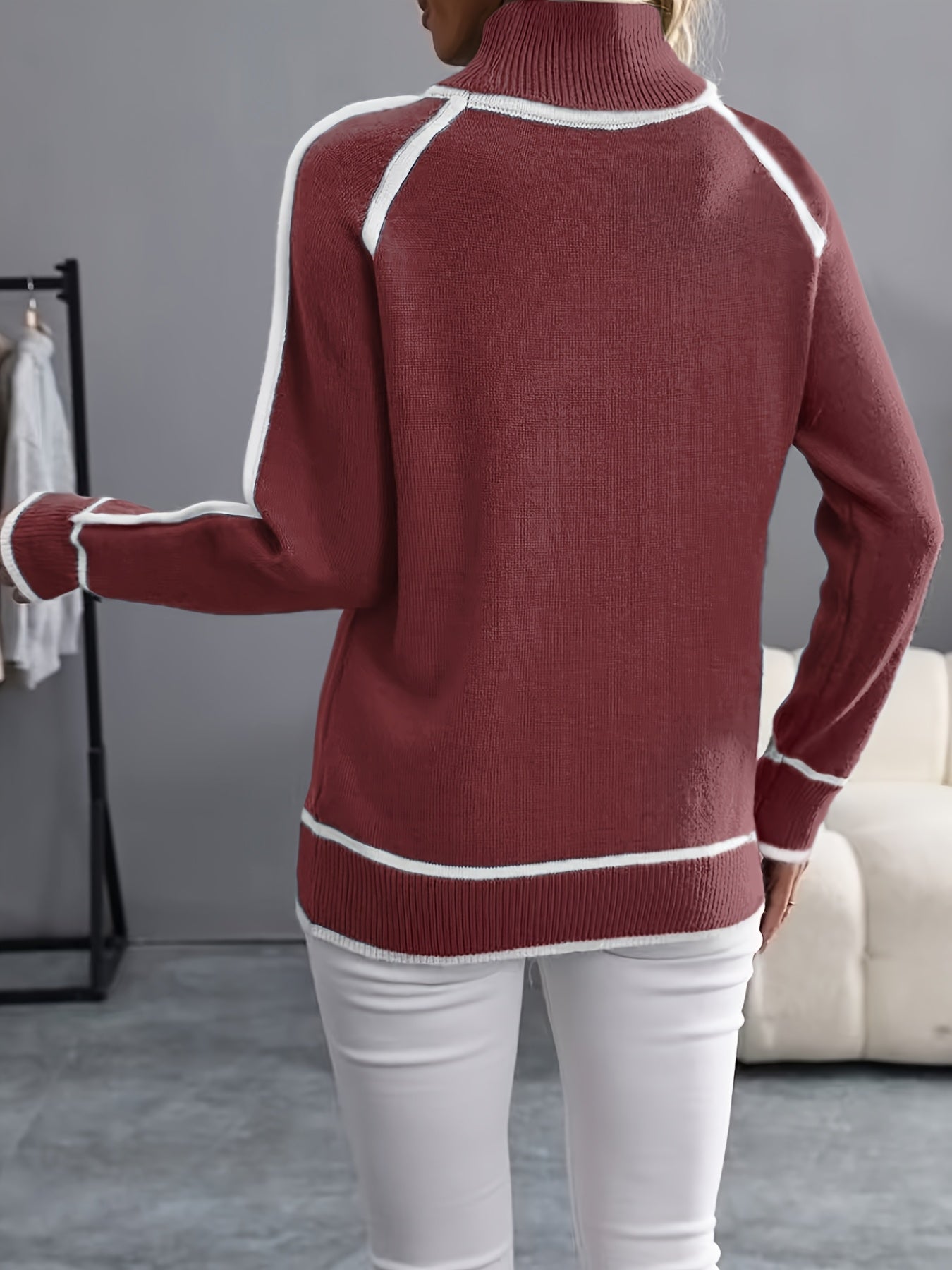 Janice | Pullover mit hohem Kragen