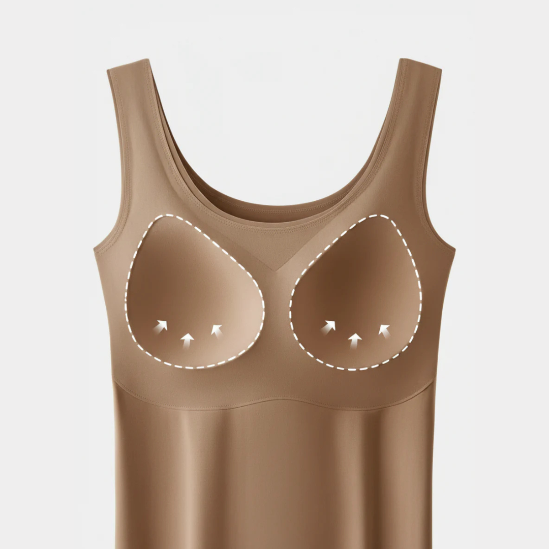 Tanktop Damen Bequem Integrierter Sport-BH Freizeit