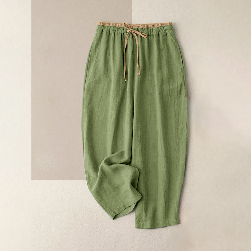 Harem-Hose für Damen mit Taschen und Gummizug für lässige Freizeitlooks