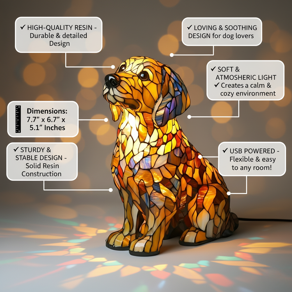 Lily die spirituelle Figur eines Golden Retrievers