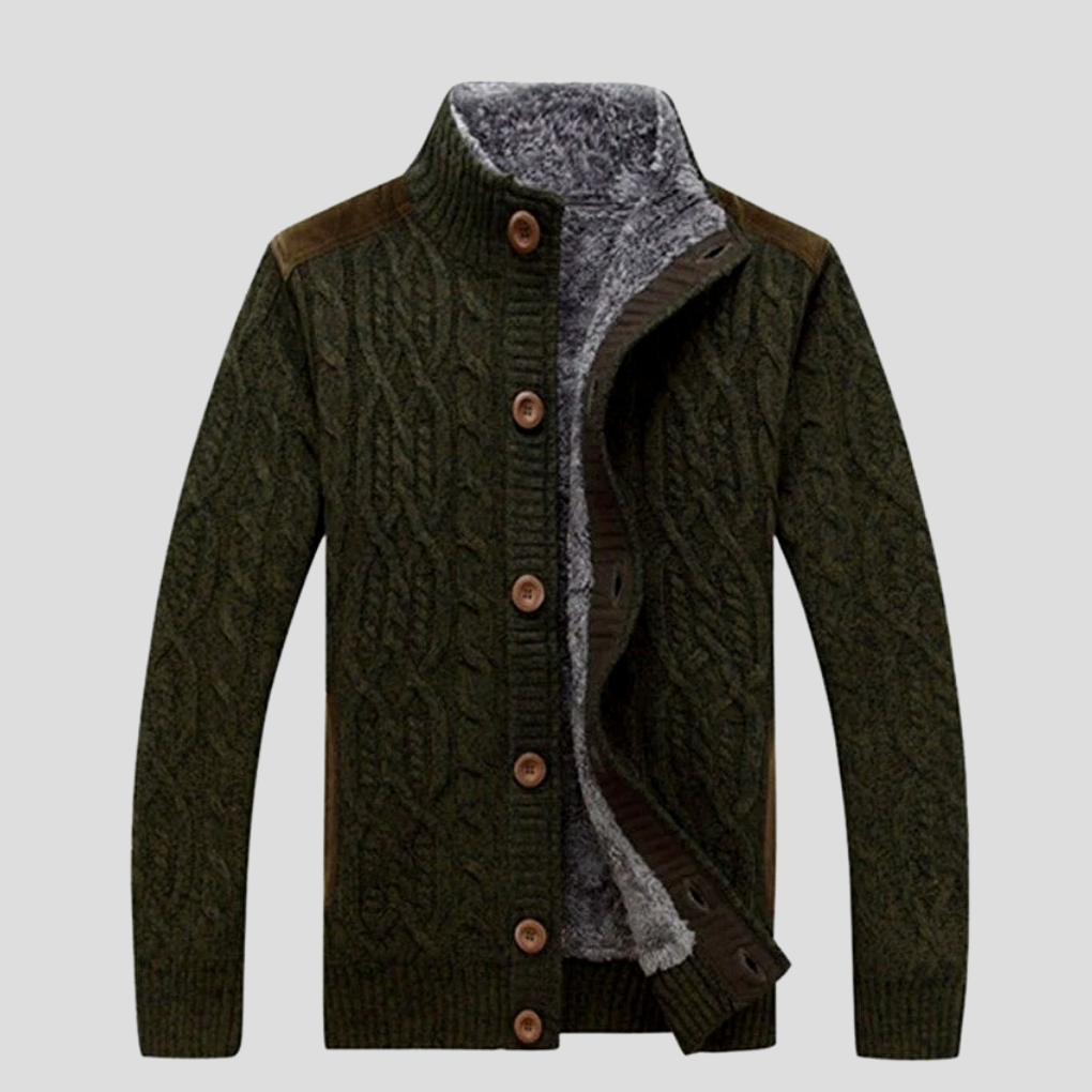 Strickjacke Thermo Jacke Herren Regular Fit Winter Freizeit