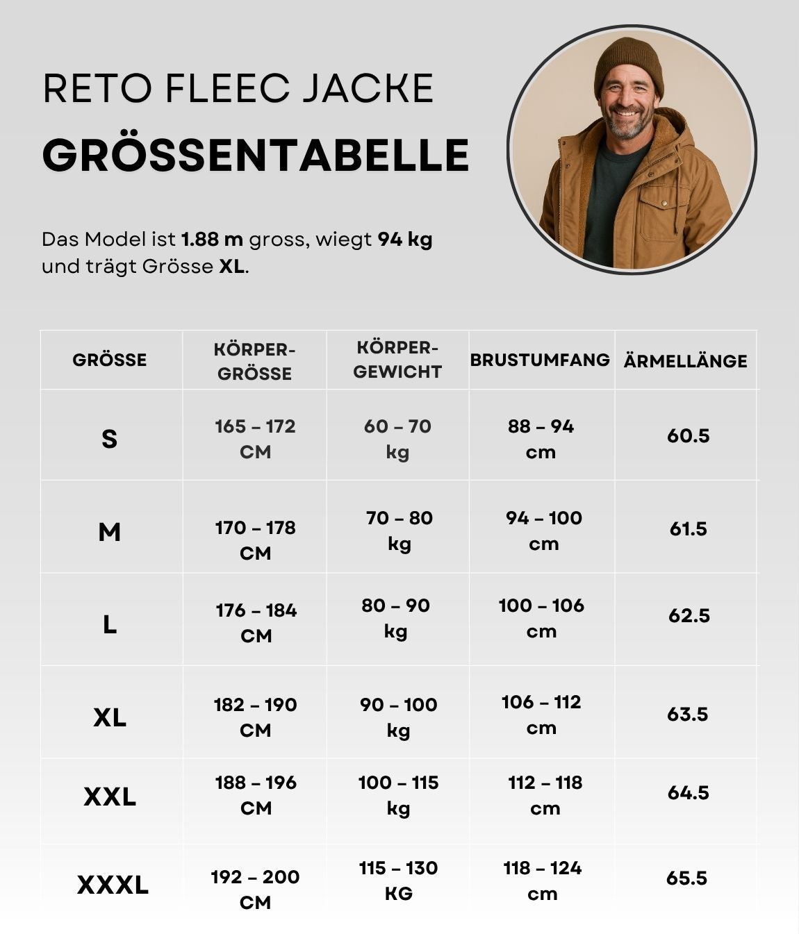 Reto Fleece Jacke Braun