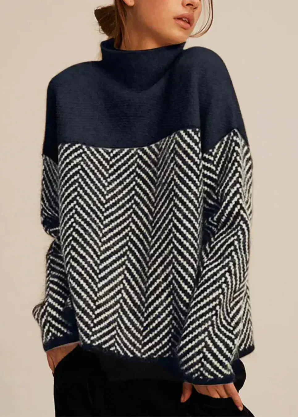 Emma | Eleganter Rollkragenpullover für stilvolle Auftritte