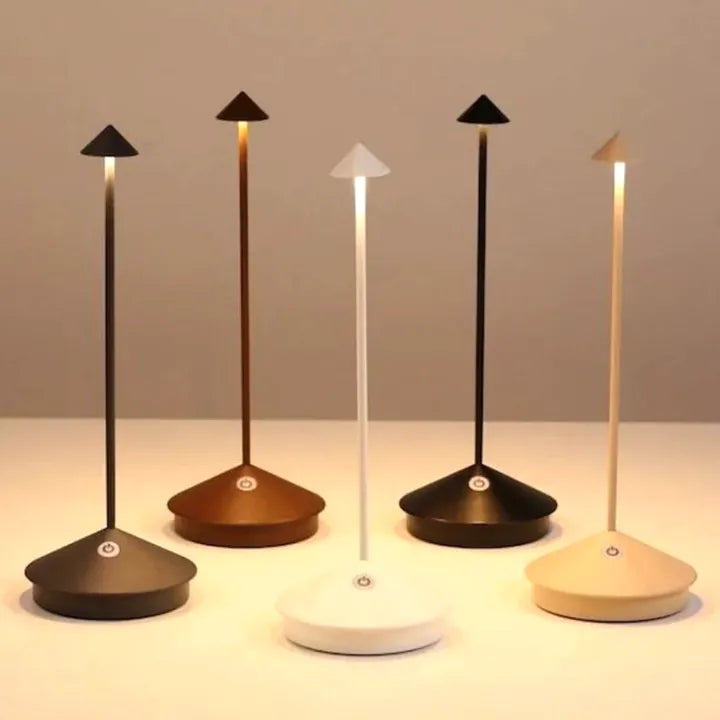 Lampe de table LED sans fil blanc chaud minimaliste