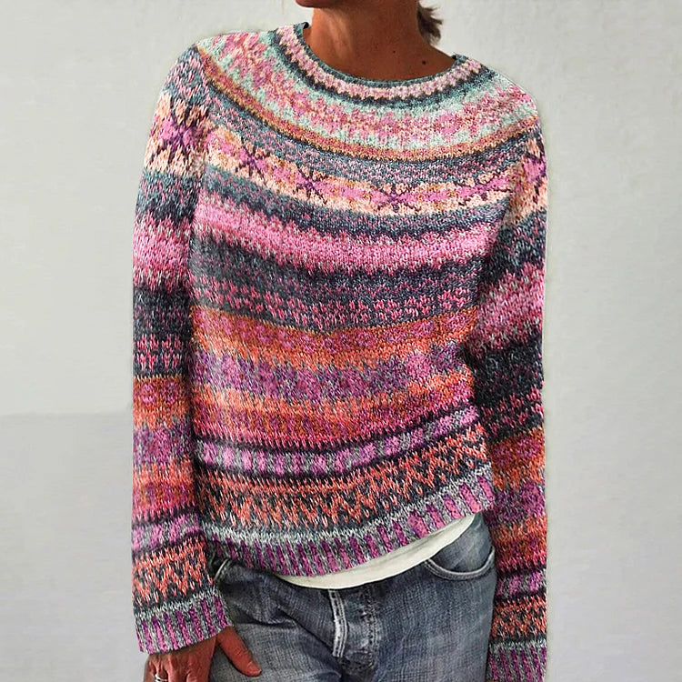 Olivia – Pullover mit Strickmuster
