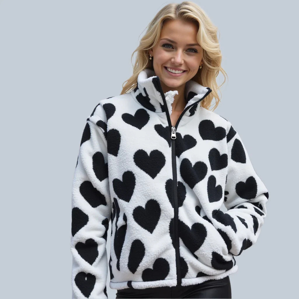 Elsie | Wendbare Herzjacke für Damen
