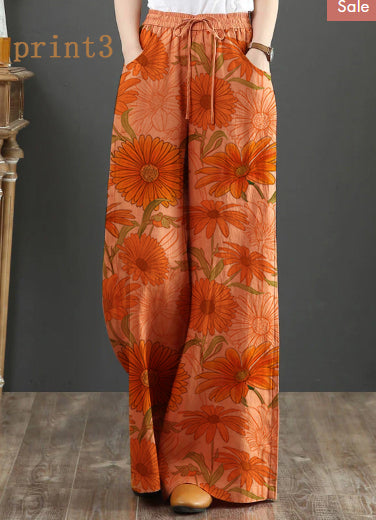 Bequeme Leinenhose Damen | Orange Gerade Hose mit Elastischem Bund | Perfekt für Entspannung und Sommermode 7
