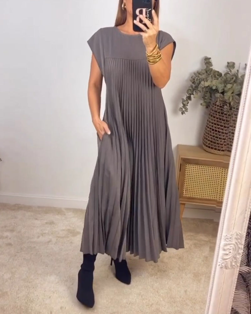 Elegantes Maxikleid | Ärmelloses Design mit Falten für Stil und Komfort | Perfekt für Sommer und Abendveranstaltungen 9