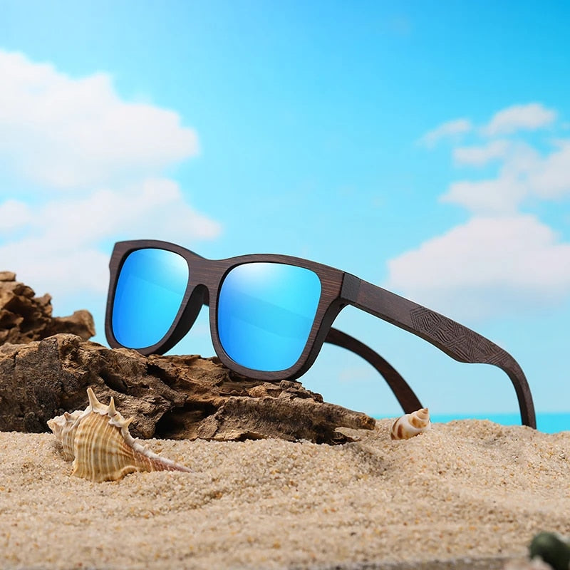 Sonnenbrille Herren Freizeit Polarisiert Bambusrahmen