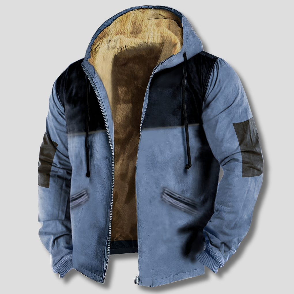 Kapuzenjacke Thermo Jacke Herren Regular Fit Winter