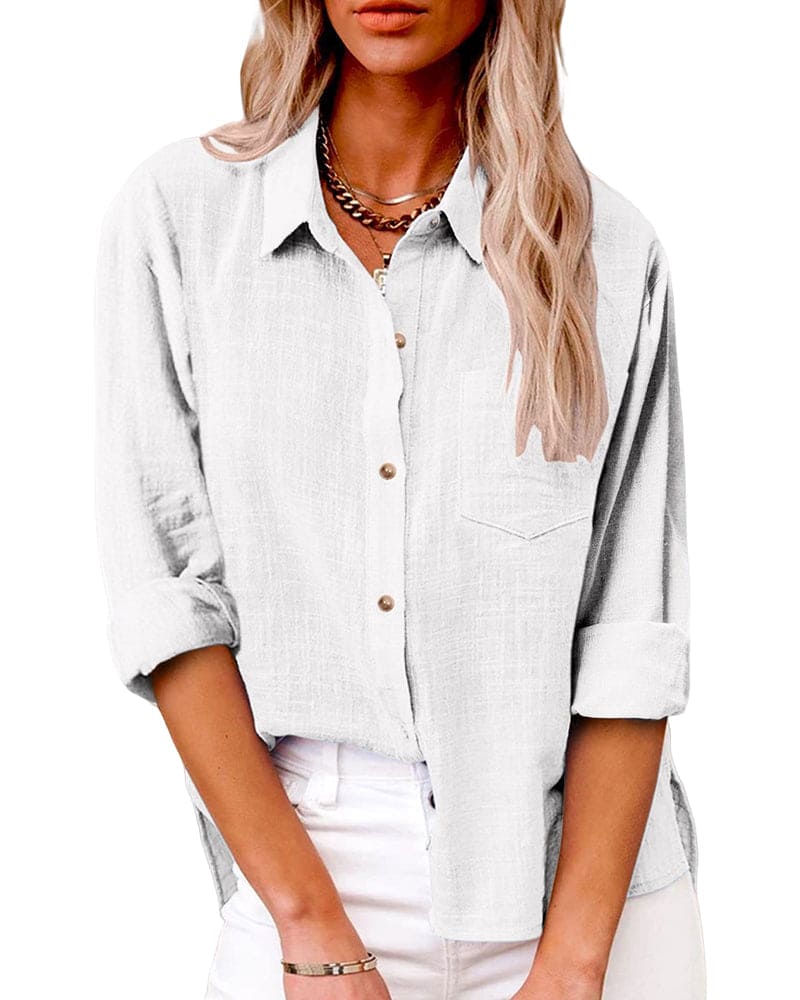 Jodie | Damen Bluse aus Leinenmischung mit Atmungsaktivität | Stilvoll und Bequem für den Sommer 6