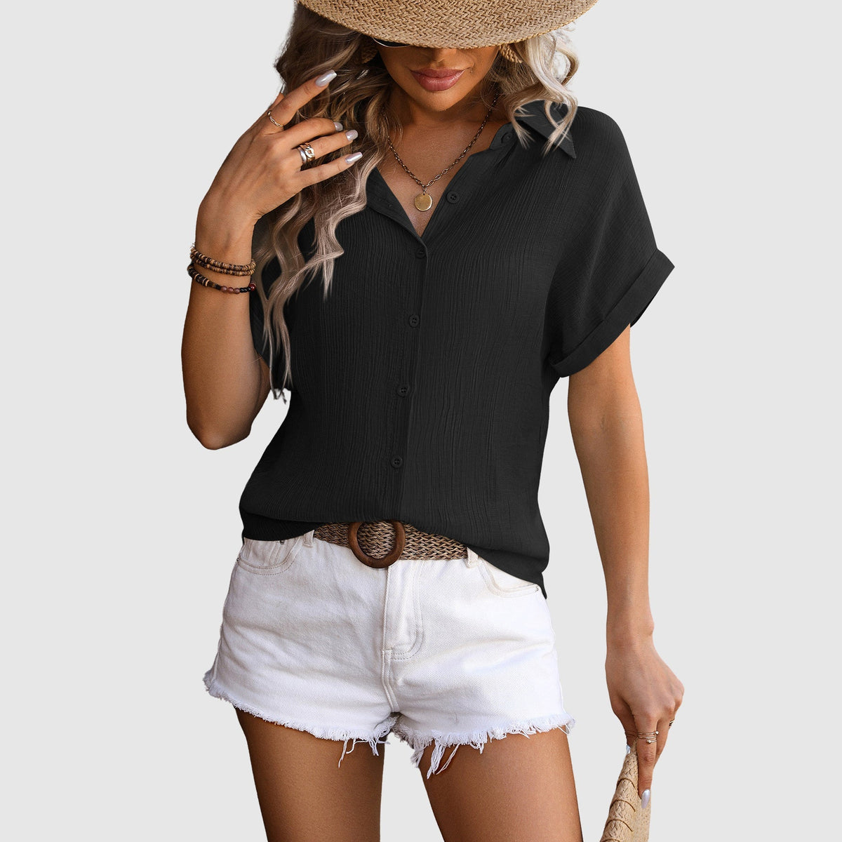 Damen Pastell Hemd Regular Fit Freizeit leicht und luftig