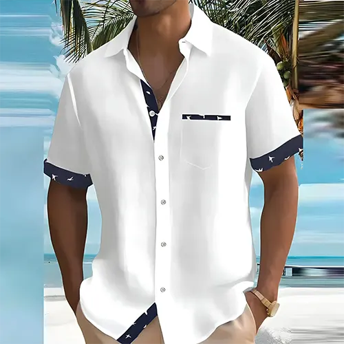 Liam | Kurzarm-Sommerhemd für Herren mit atmungsaktivem Material | Stilvolles Design für Komfort und Eleganz 4