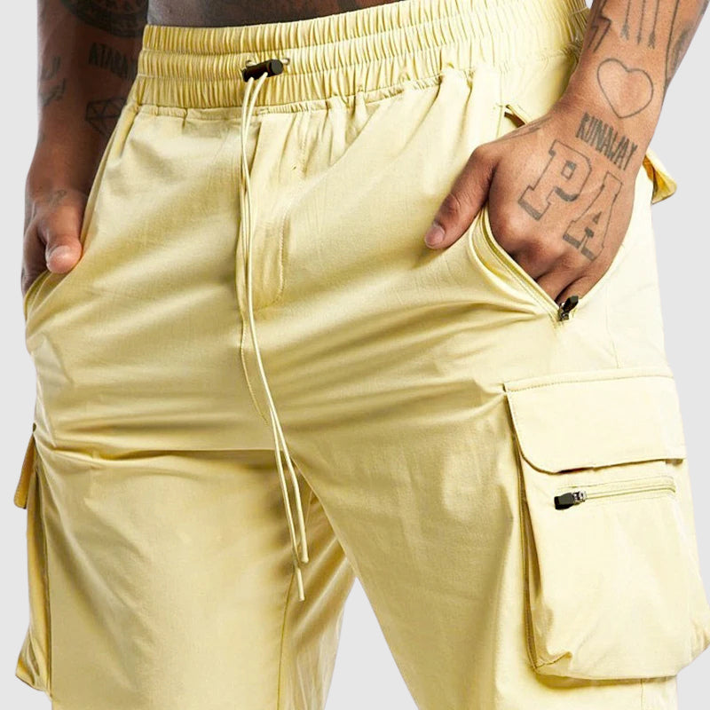 Cargo-Shorts Herren Relaxed Fit Freizeit