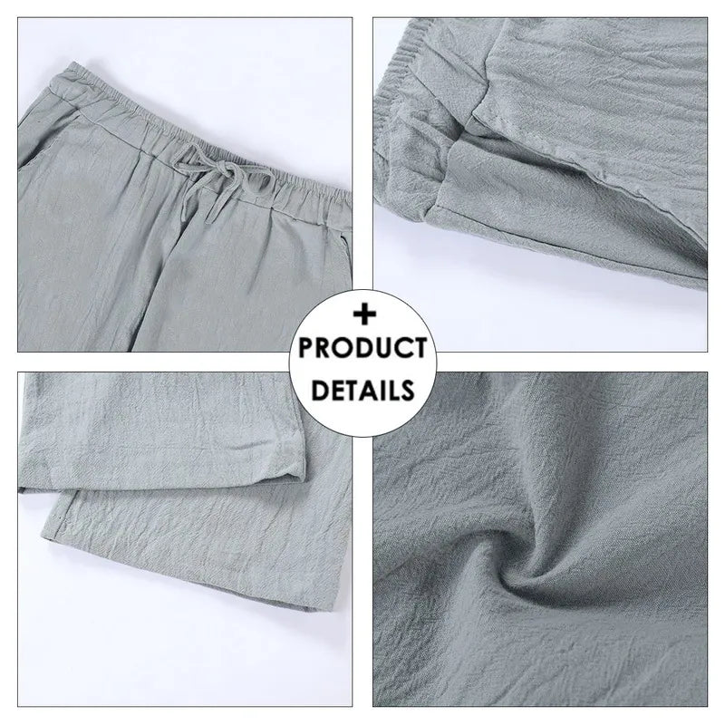 Bequeme und atmungsaktive Stoffhose