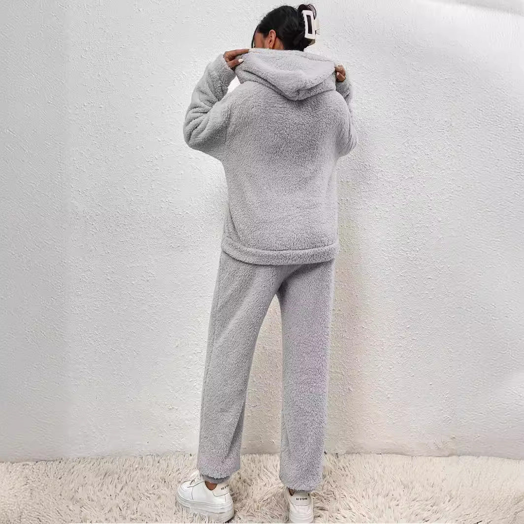 Damen Loungeset Oversize Hoodie und Jogginghose Freizeit