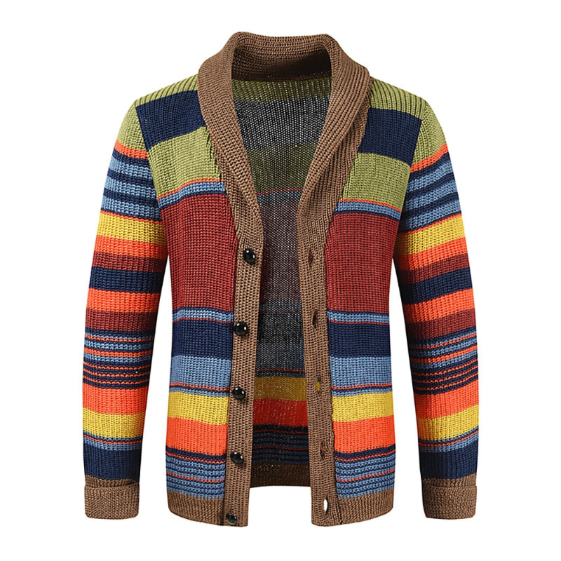 Brayden - Klassischer Farbblock-Strickpullover