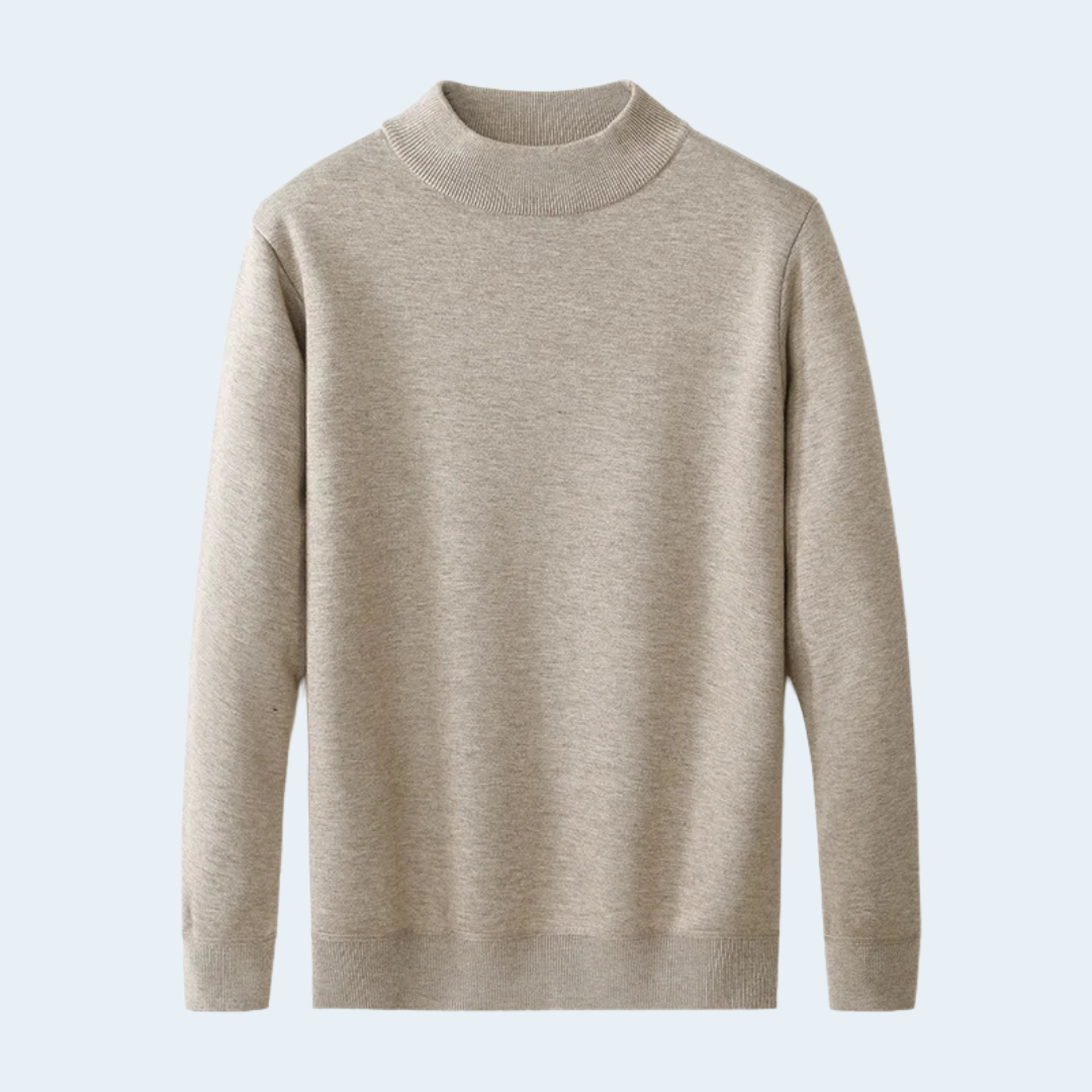 Herren Rollkragenpullover im Relaxed Fit | Klassischer Strickpullover