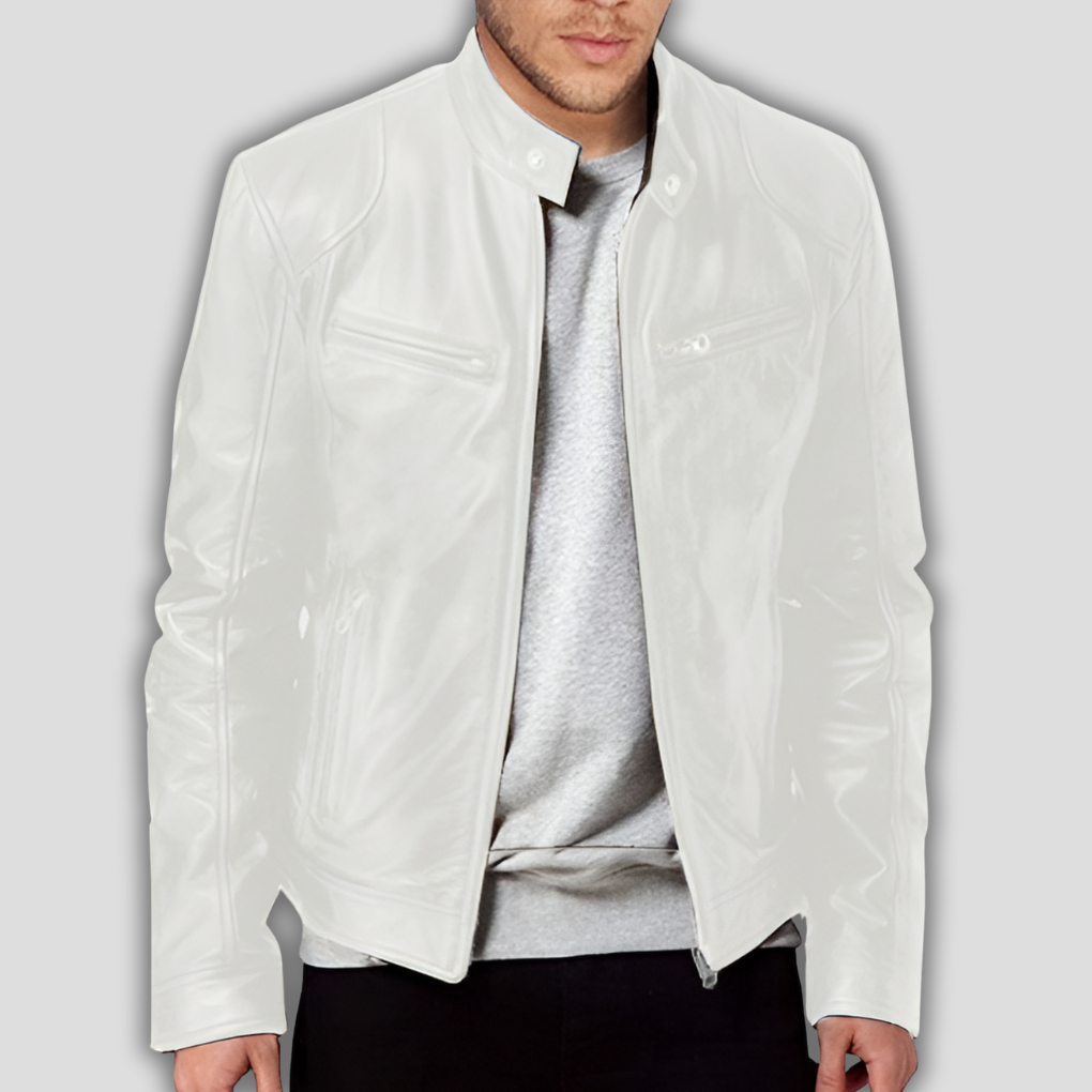 Rafael | Klassische Herrenjacke aus Leder mit zeitlosem Design | Vielseitige Ergänzung für jeden Anlass 6