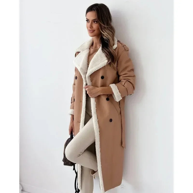 Elara | Teddy-Lined Trench Coat