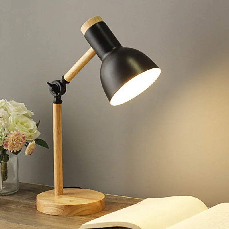 Holztischlampe Skandinavisch Wohnzimmer Verstellbar