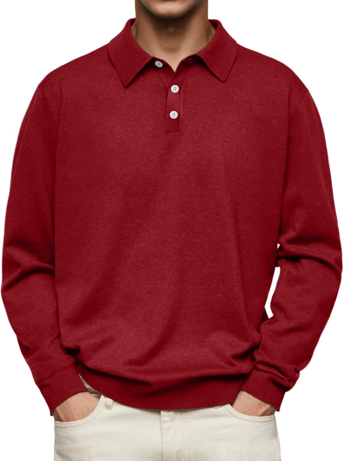 Aiden | Langarm Polo-Shirt