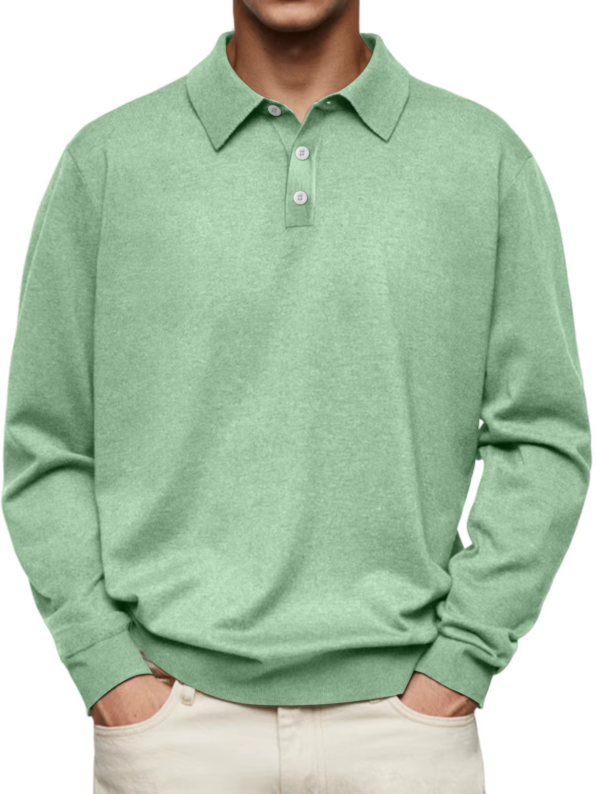 Aiden | Langarm Polo-Shirt