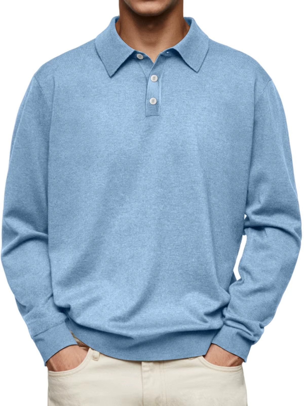 Aiden | Langarm Polo-Shirt
