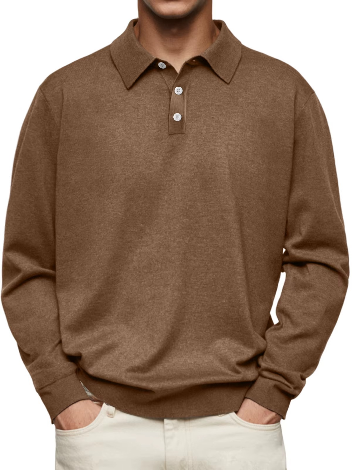 Aiden | Langarm Polo-Shirt