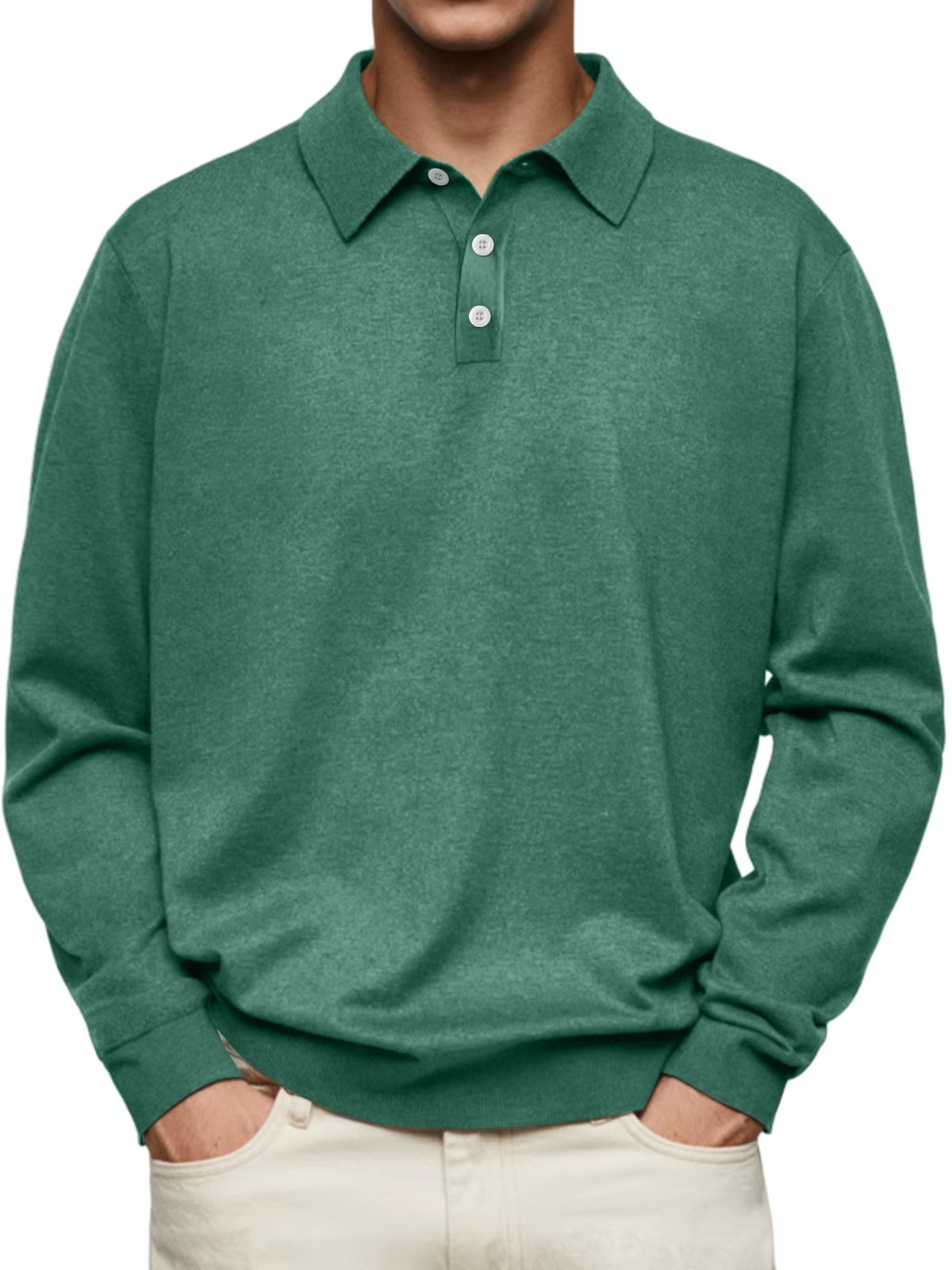 Aiden | Langarm Polo-Shirt
