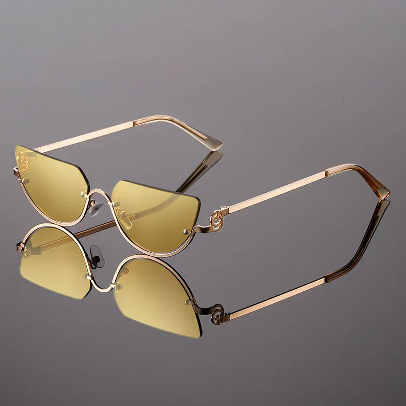 Sonnenbrille Damen Leicht UV400 Cat Eye Modern