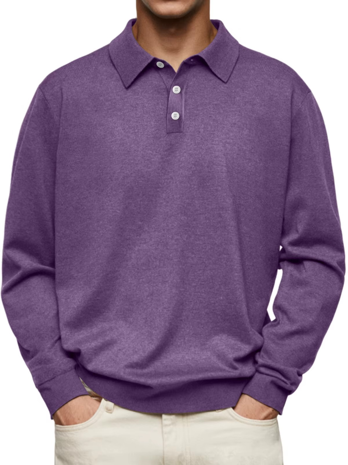 Aiden | Langarm Polo-Shirt