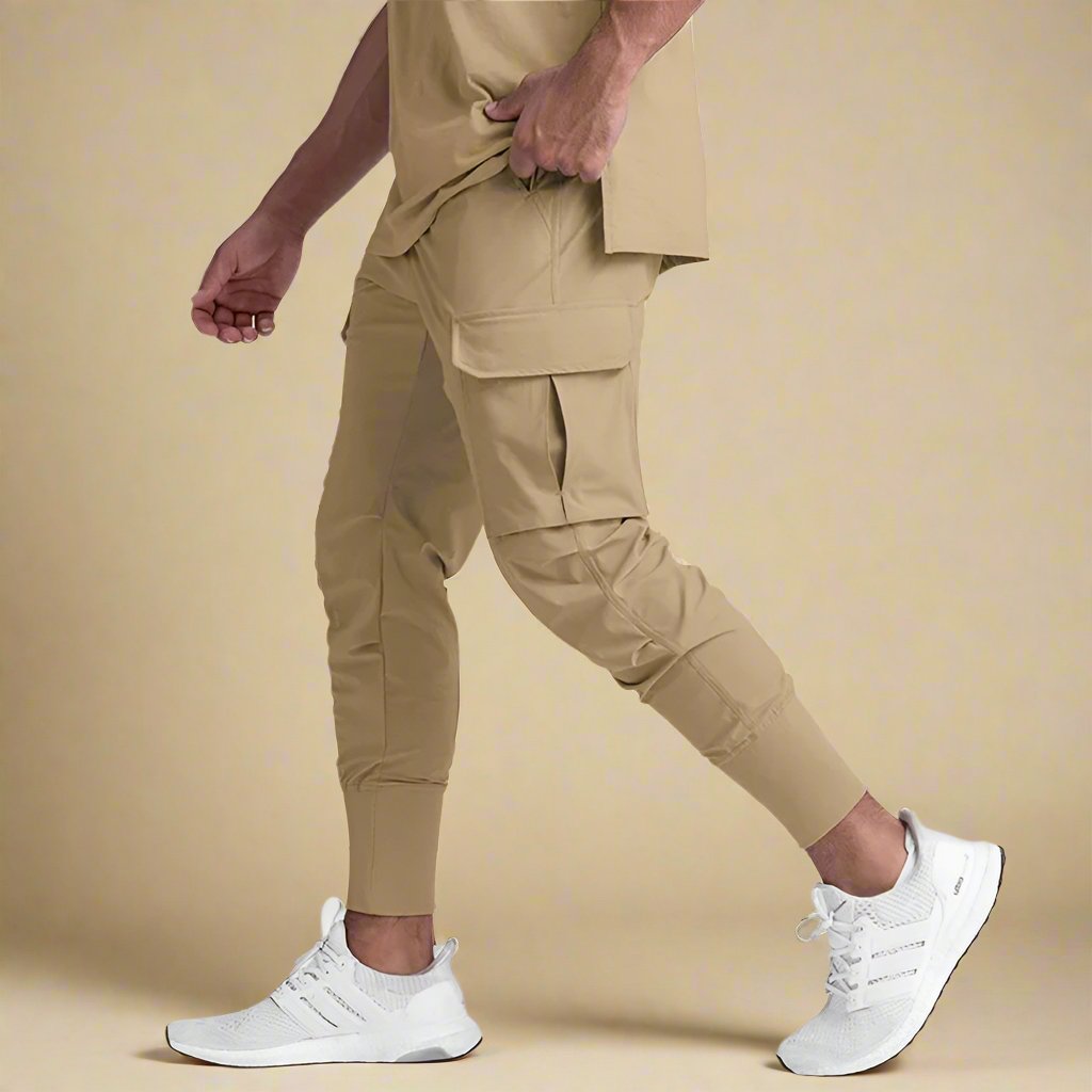 Cargohose Herren Slim Fit Sport Freizeit Schnell trocknend
