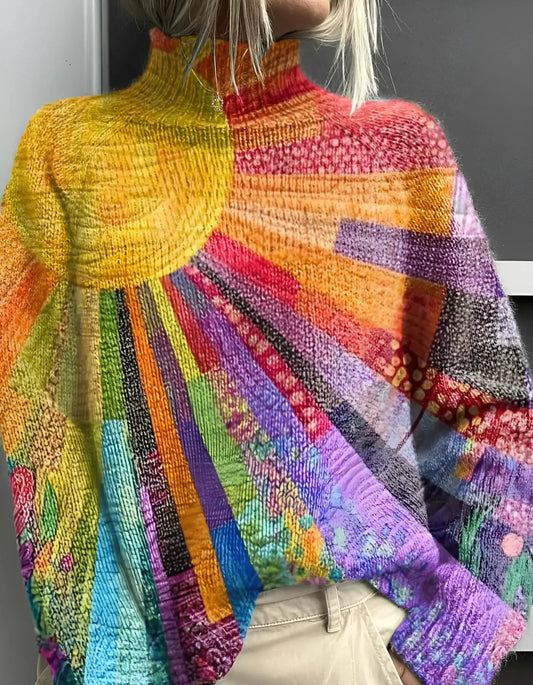 Emma - Bunter und Fröhlicher Rollkragenpullover