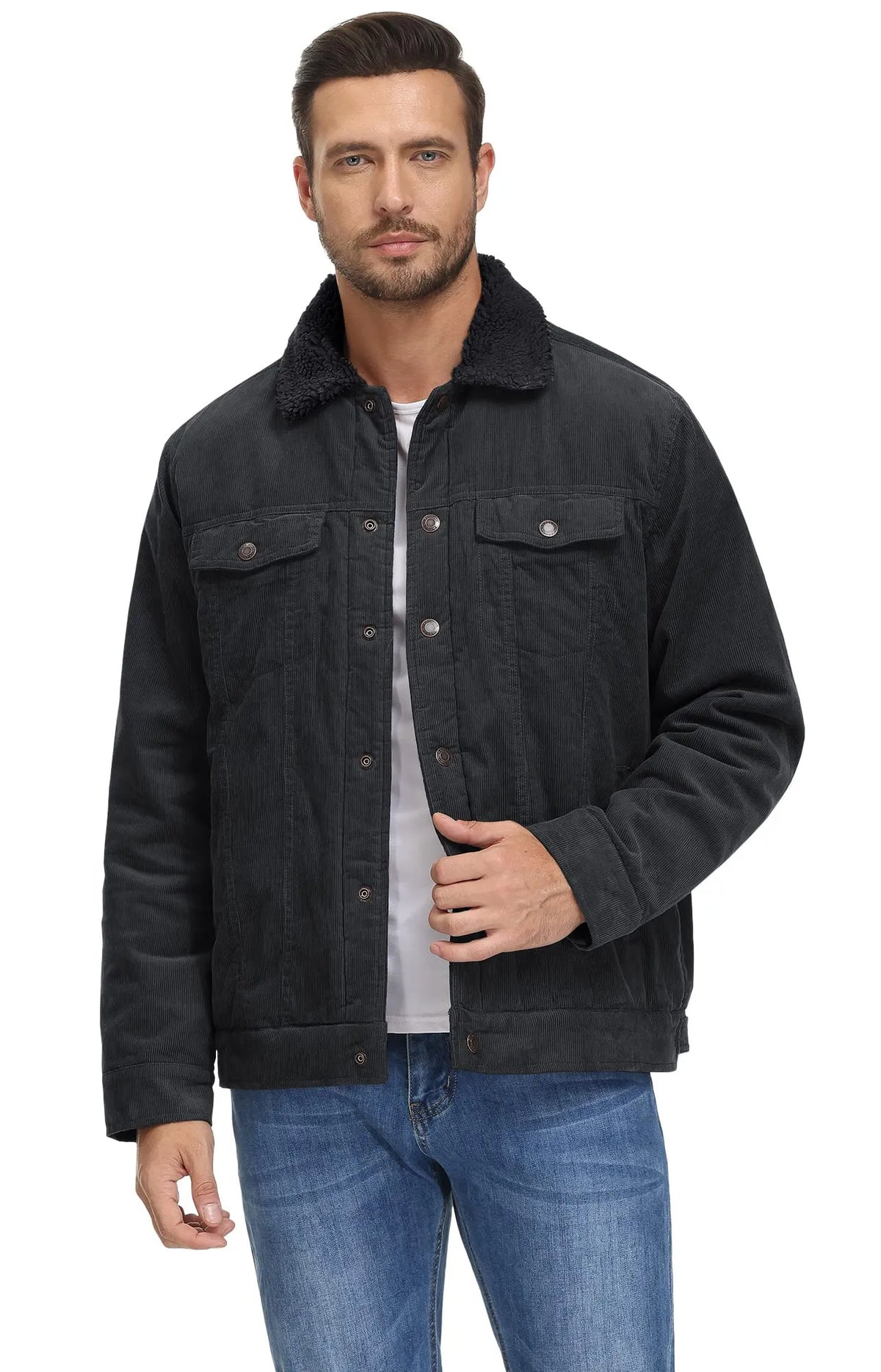 Manfred I Winterjacke Herren Regular Fit Freizeit Outdoor