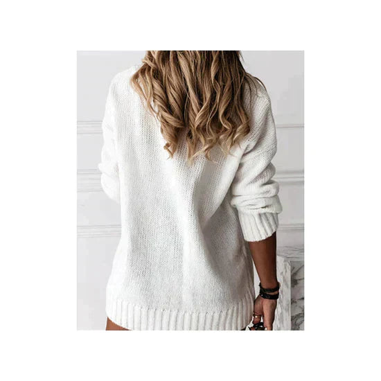 Aeliana | Elegant Women's V-Neck Sweater