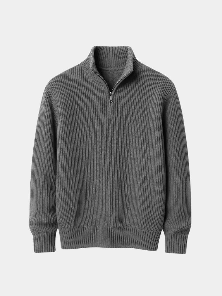 Classic Highland Quarter-Zip Sweater - Cross & Crown