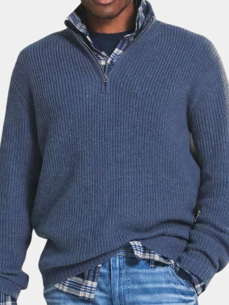 Classic Highland Quarter-Zip Sweater - Cross & Crown