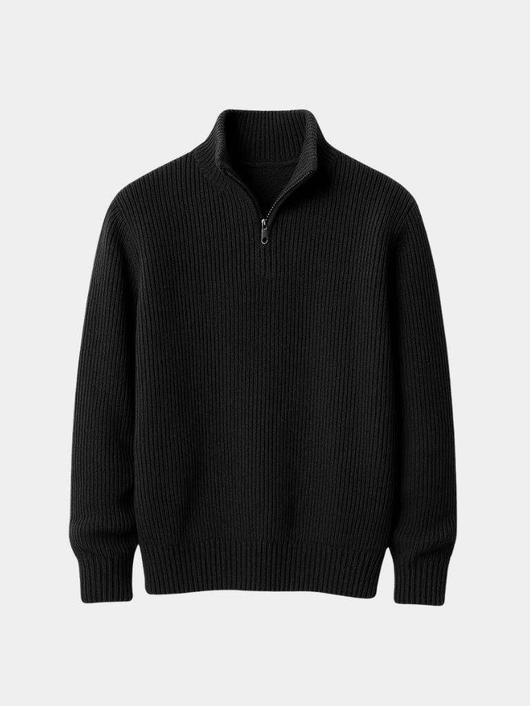 Classic Highland Quarter-Zip Sweater - Cross & Crown