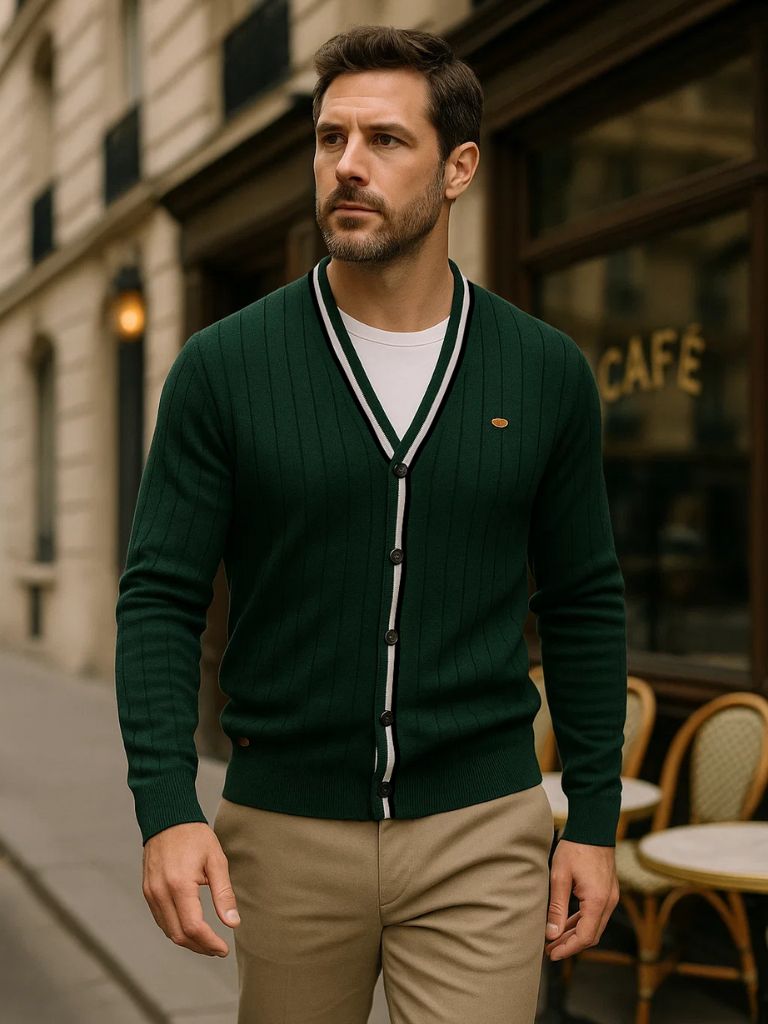 Cotton Button-Up Cardigan - Cross & Crown