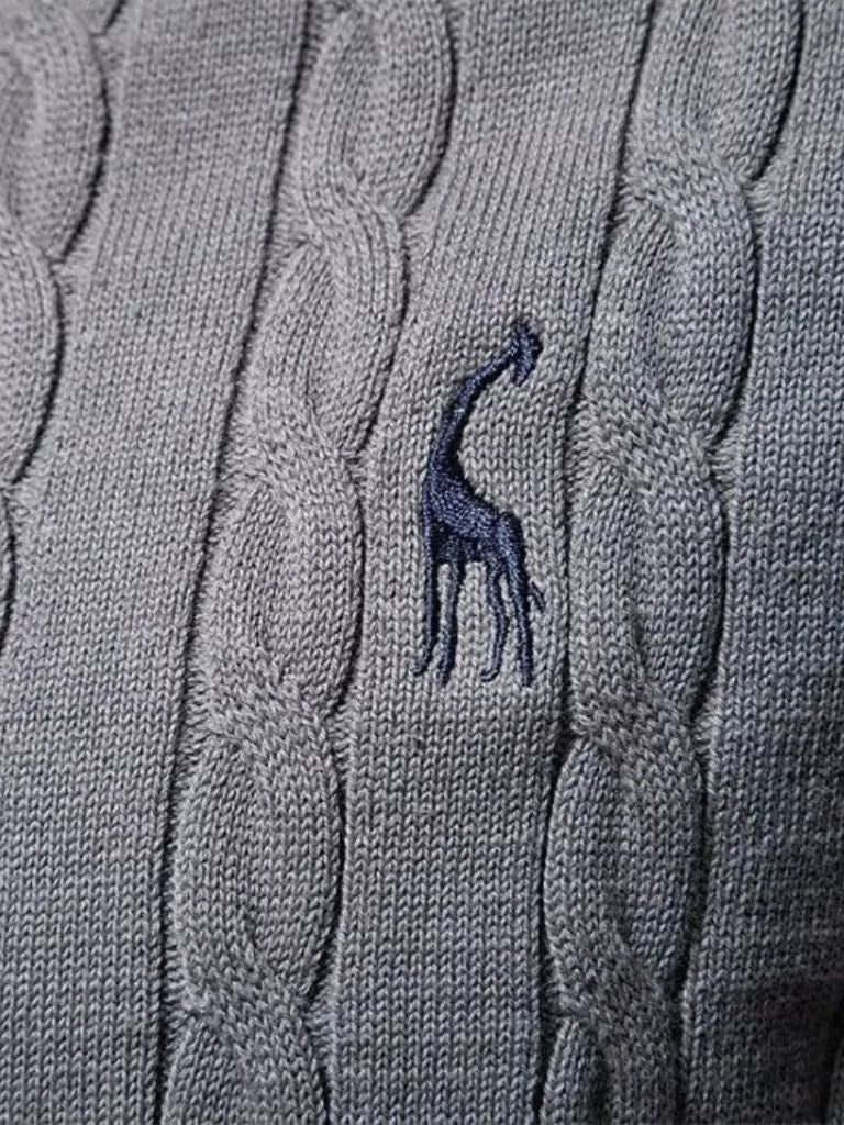 Cotton Crew Neck Sweater - Cross & Crown