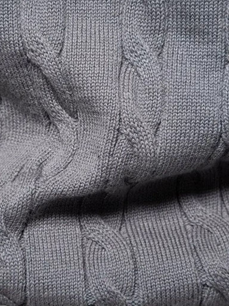 Cotton Crew Neck Sweater - Cross & Crown