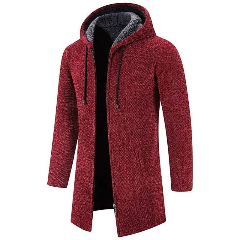 Jacke Herren Regular Fit Winter Kapuze Wattiert
