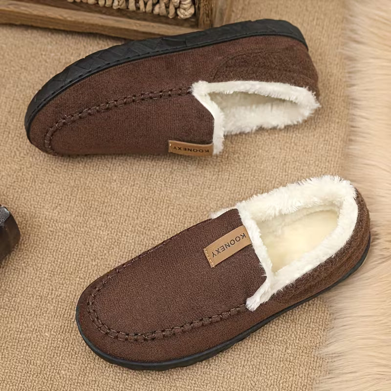 TERRAWOOL – Gemütliche Herren Slipper aus Synthetischer Wolle