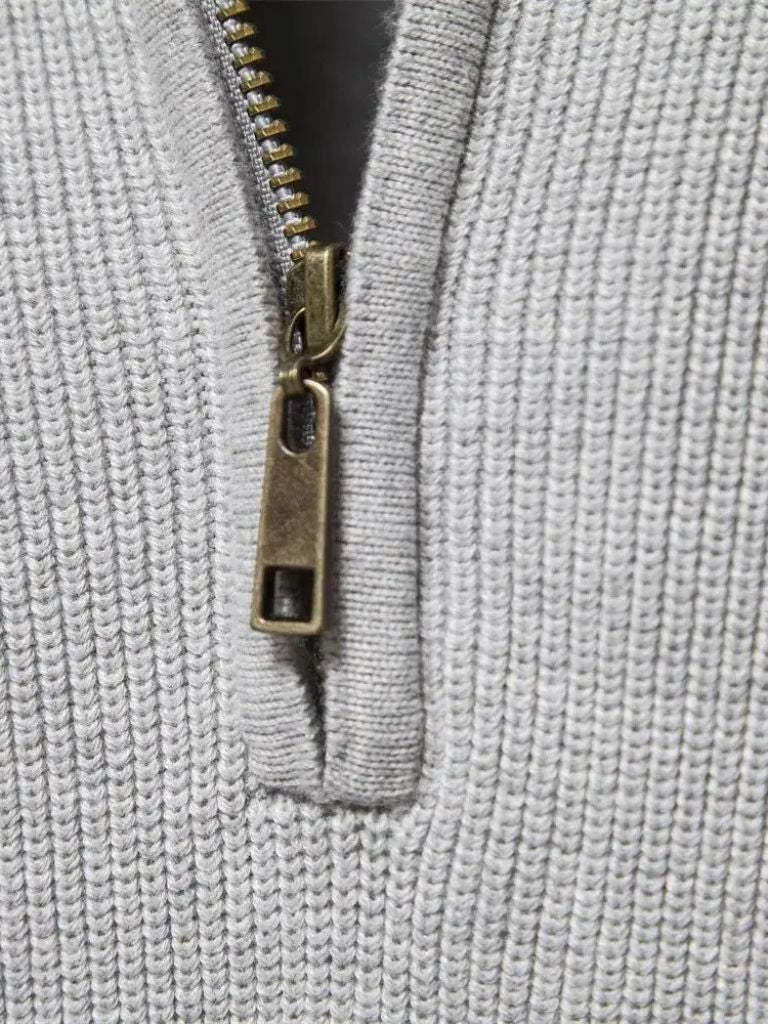 Eleganter Viertelzip-Pullover von Cross & Crown