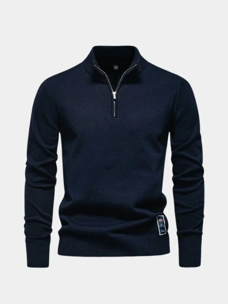 Essential Quarter-Zip Pullover - Cross & Crown