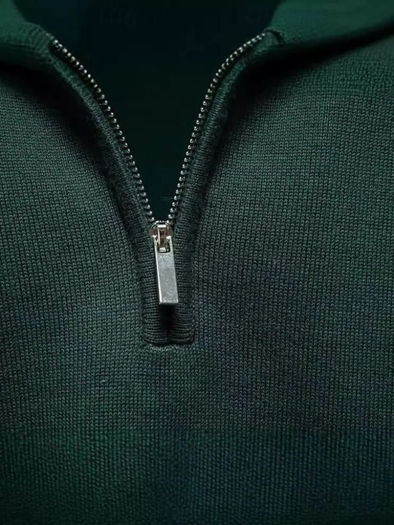 Essential Quarter-Zip Pullover - Cross & Crown