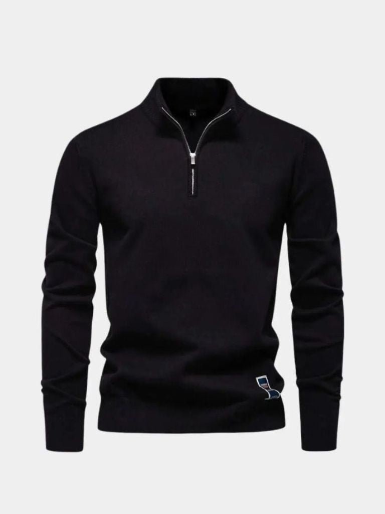Essential Quarter-Zip Pullover - Cross & Crown