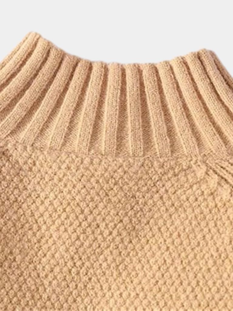 Giovanni Klassischer Pullover mit Strickdesign - Kreuz & Krone