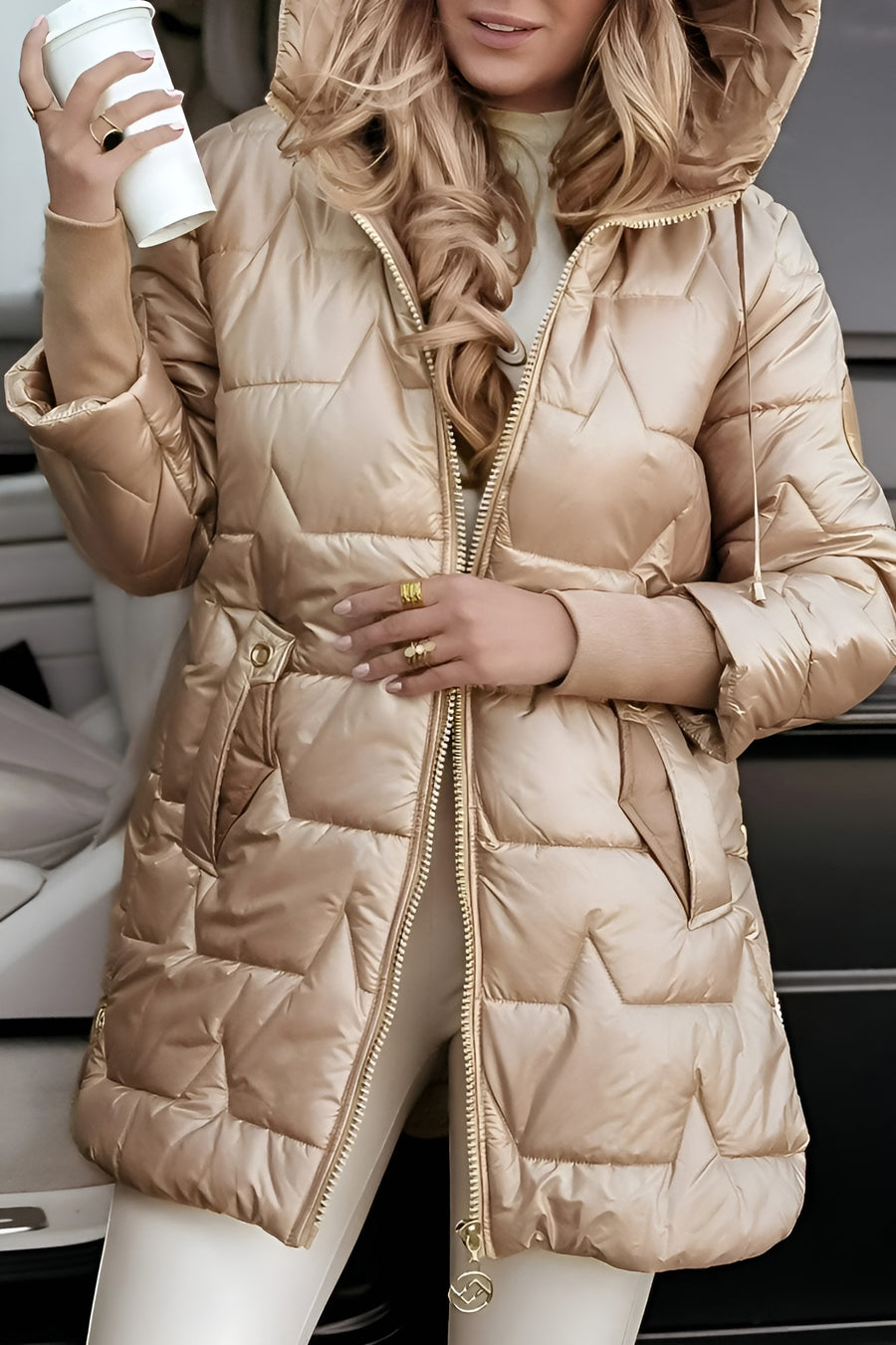 Aurelia | Eleganter Kapuzenmantel für stilvolle Auftritte